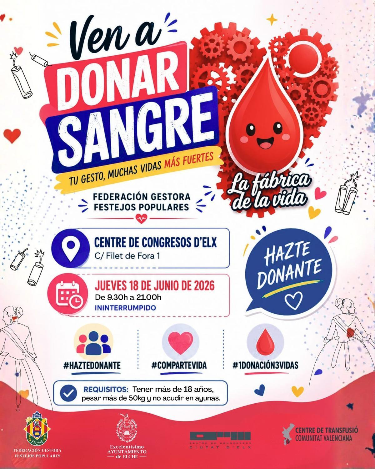 Cartel de la jornada solidaria que se celebra en Elche