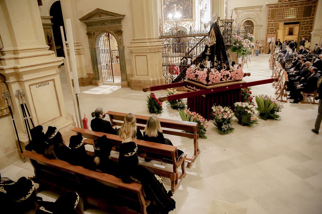 Semana Santa de Lorca 2022: Virgen de la Soledad del Paso Negro, iglesia y procesión