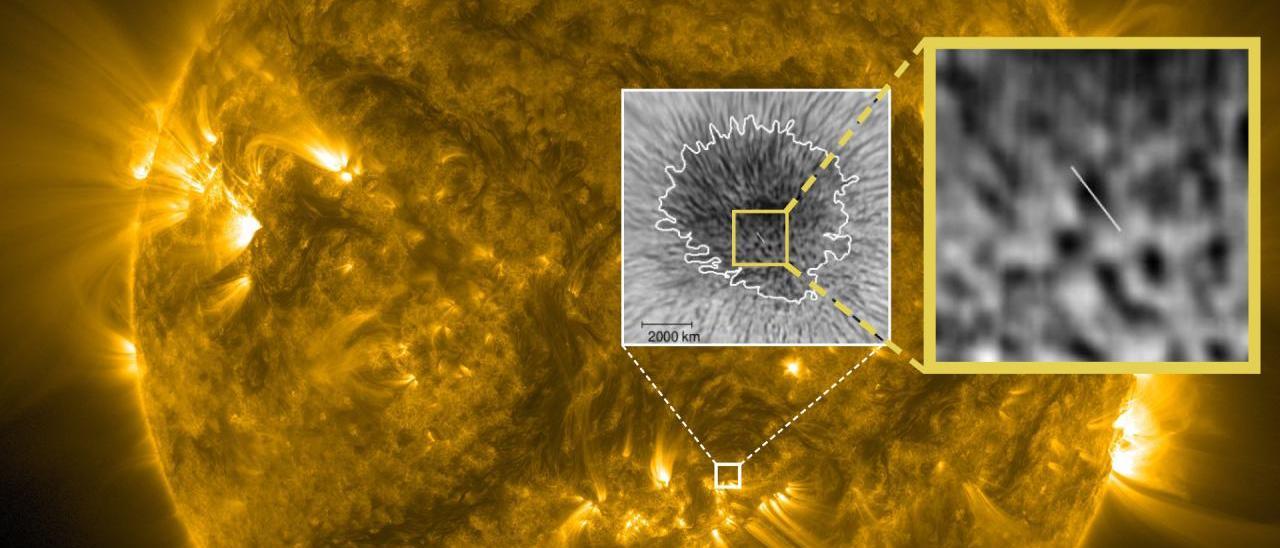 Los puntos negros dentro de las manchas solares causan campos magnéticos.