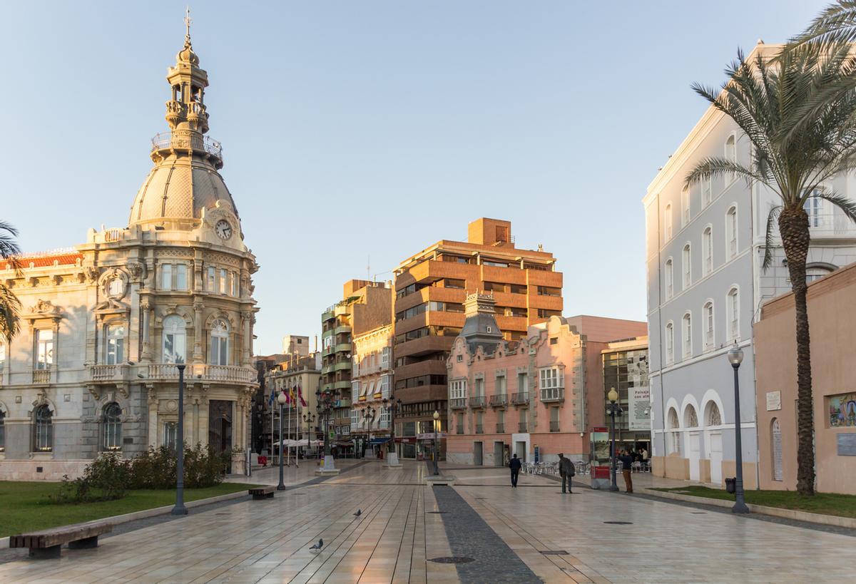 Puesta de sol en Cartagena.
