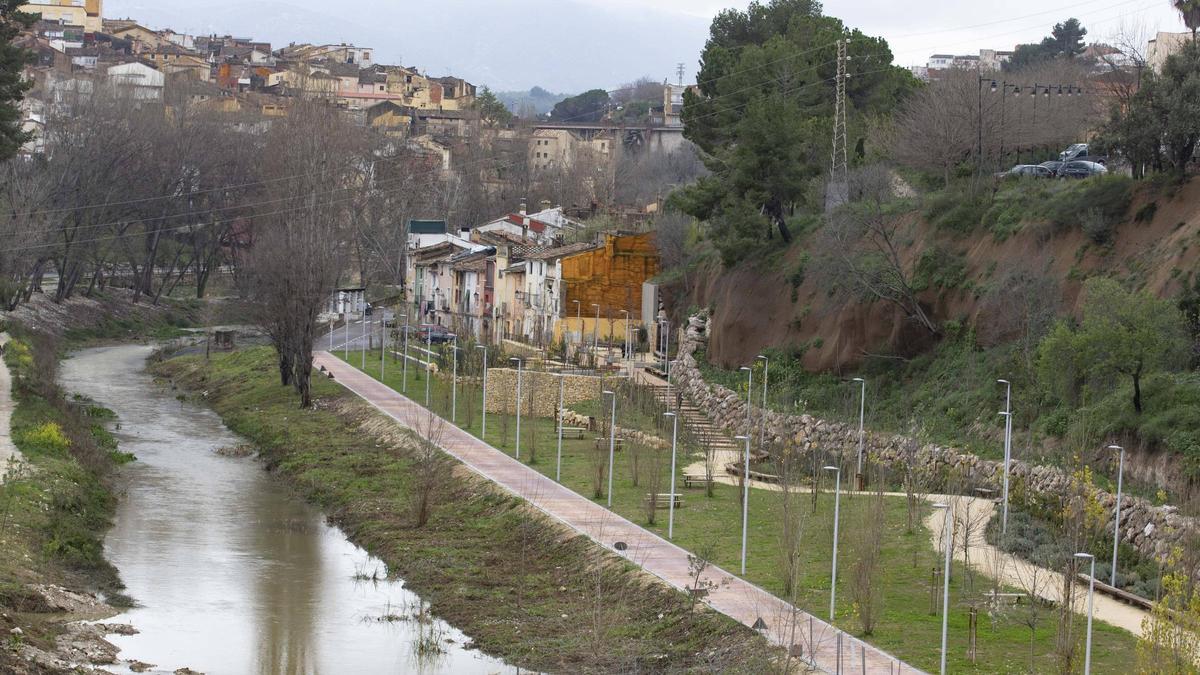 El parque inundable del barrio de la Canterería en Ontinyent.