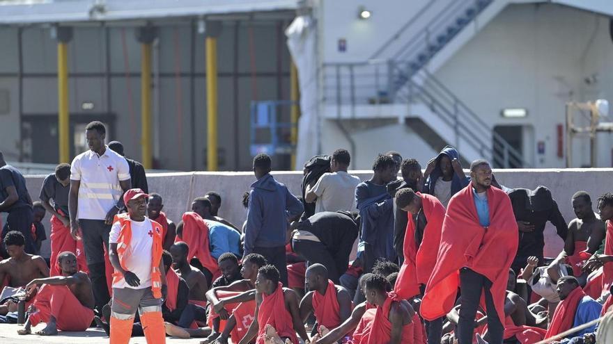 an las llegadas por la ruta canaria?