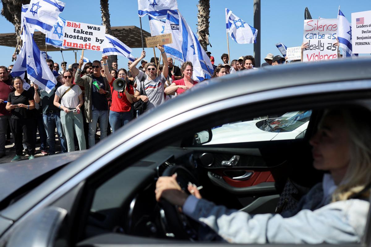 Protestas en Tel Aviv por la polémica reforma judicial del Gobierno de Netanyahu