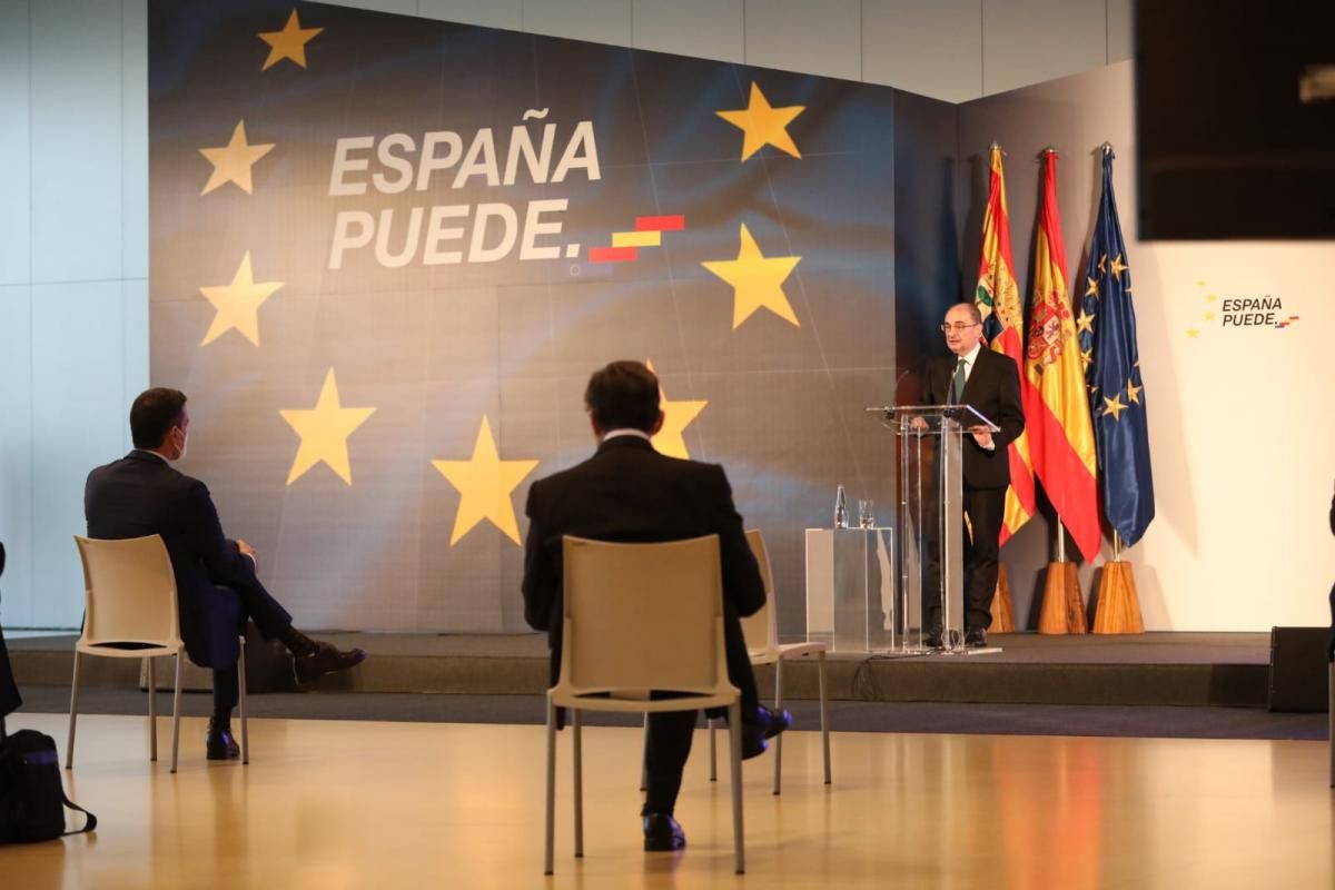 Sánchez presenta en Zaragoza el plan del Ejecutivo para la recuperación de la economía