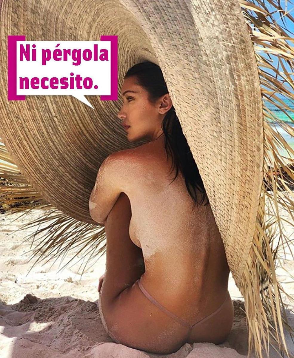 Bella Hadid con su maxipamela, ¿o deberíamos decir su palmera?