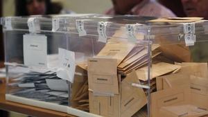 Urnas de las anteriores elecciones de Andalucía