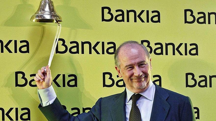 Rodrigo Rato, en el moment de sortida a borsa de Bankia.