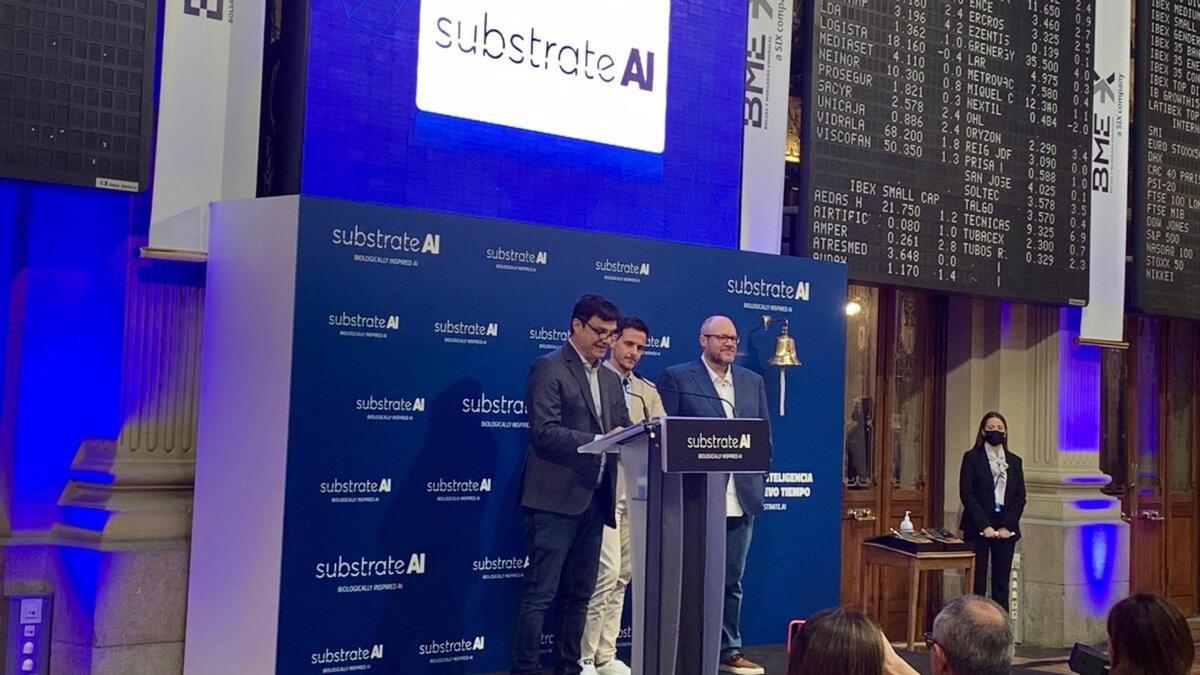 Substrate AI, el día en que salió a Bolsa en el BME Growth. Substrate AI, el día en que salió a Bolsa en el BME Growth.
