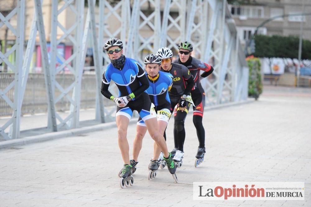 Murcia Maratón. Patinadores en carrera