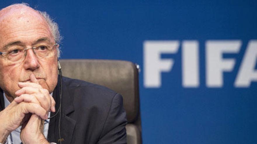 Blatter, presidente interino de la FIFA.