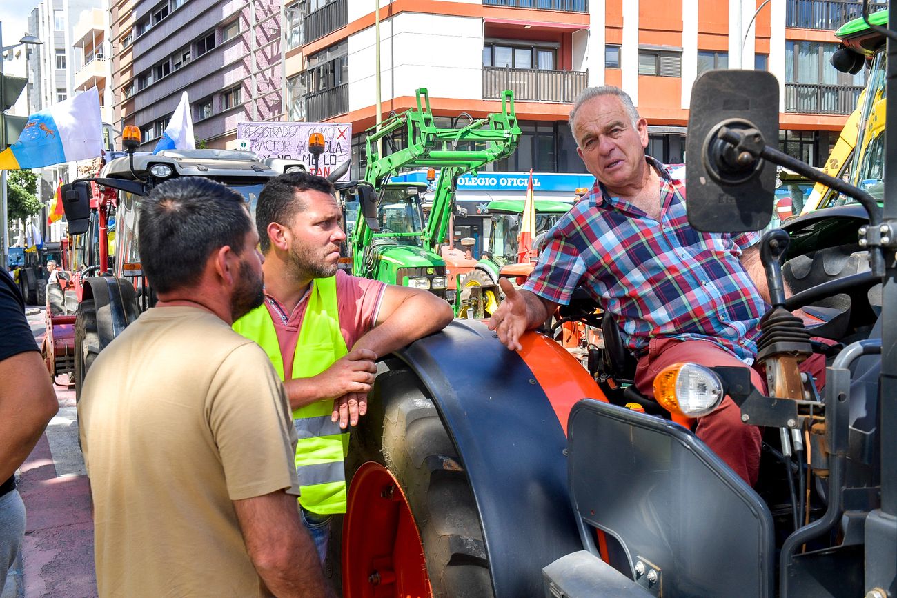 Tractorada del sector primario en Las Palmas de Gran Canaria (21/02/24)