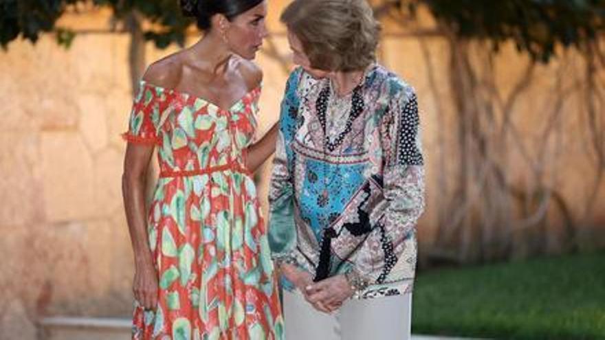 La reina Letizia, con la emérita Sofía.