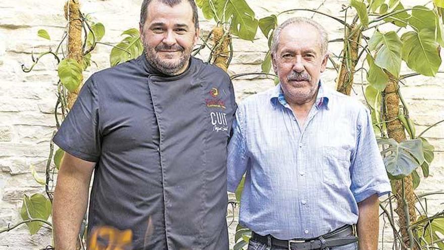 Montserrat Pons, y el cocinero Miquel Calent.