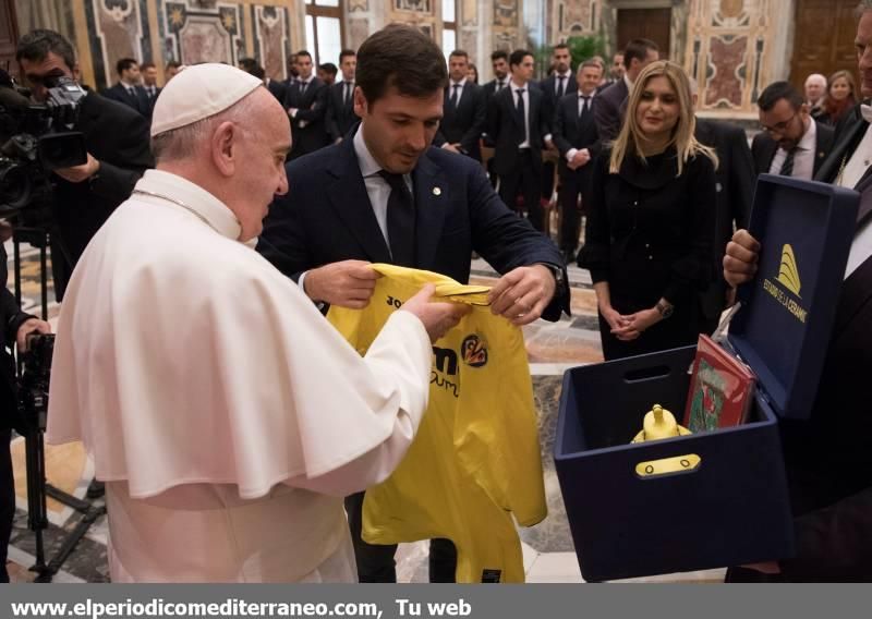 Visita del Villarreal CF al Papa