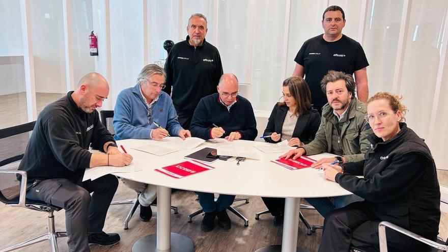 Sindicato y empresa firman el convenio colectivo de Efficold.