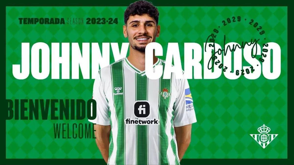 El Betis hace oficial la llegada de Cardoso