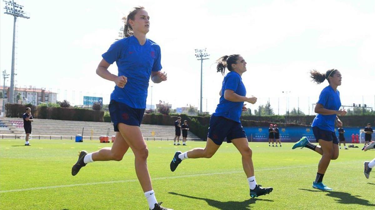 Caroline Graham Hansen ha empezado la pretemporada con el Barça femenino