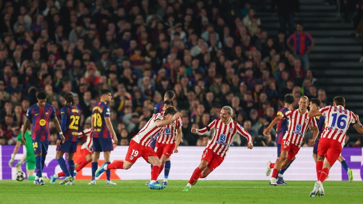 Resumen, goles y highlights FC Barcelona 0 - 2 Atlético de Madrid de la ida de cuartos de final de la Champions League