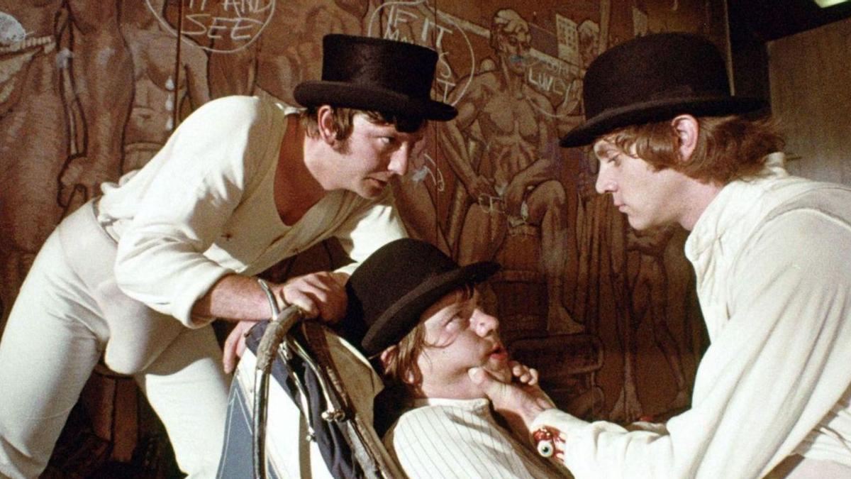 Fotograma de «A laranxa mecánica» (Stanley Kubrick, 1971).