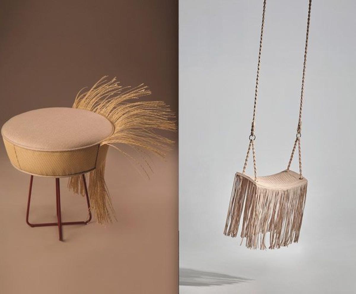 Asiento 'Tupi' y columpio 'Revoir' de la diseñadora Marta Manente