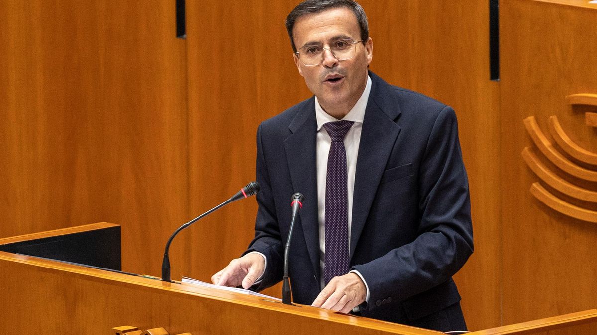 Miguel Ãngel Gallardo, del PSOE, interviene en la Asamblea
