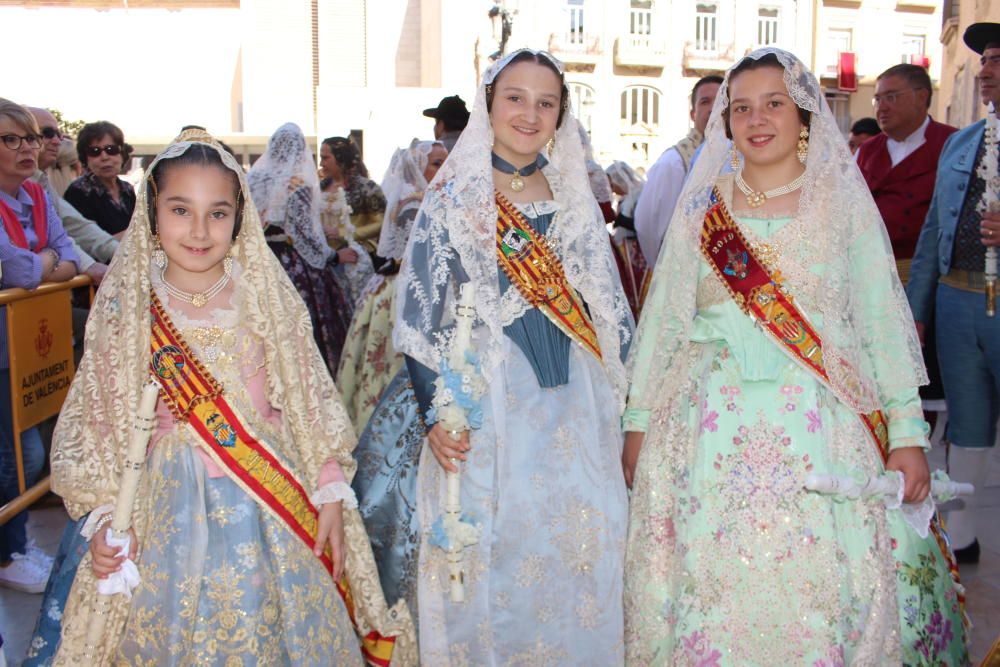 Falleras mayores 2019 en la Procesión de la Virgen