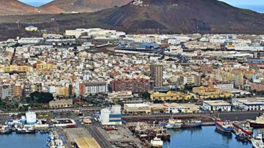 Imagen aérea de la zona Puerto.