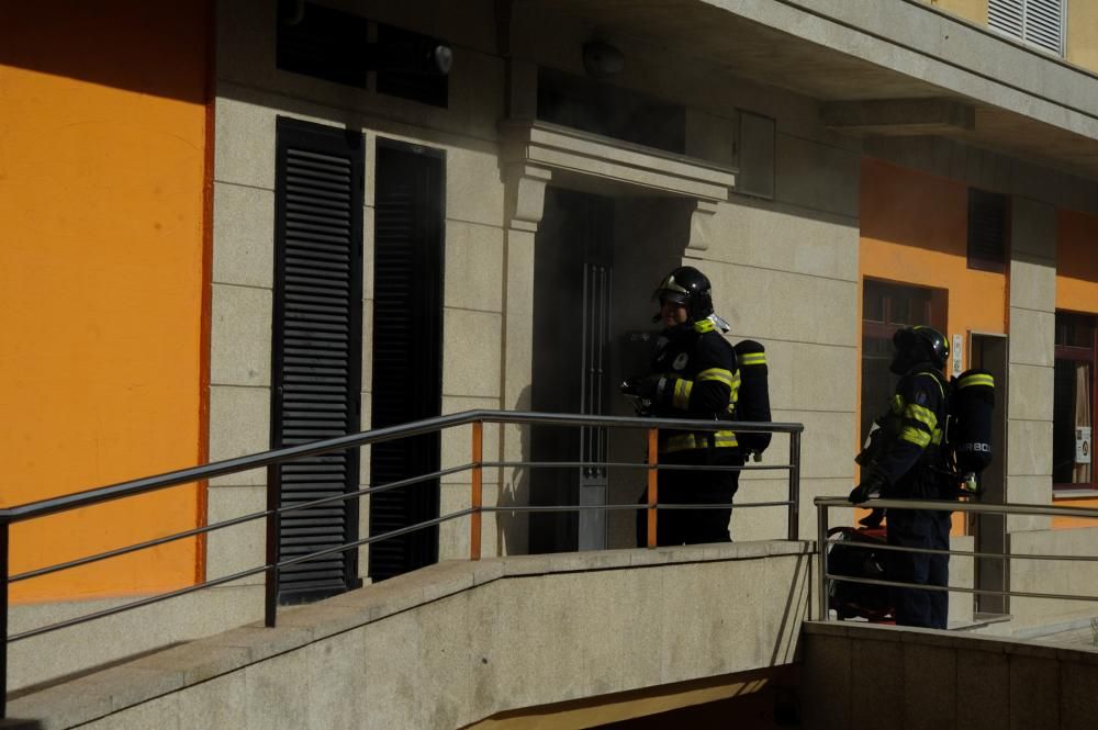 incendio en un restaurante de Arousa