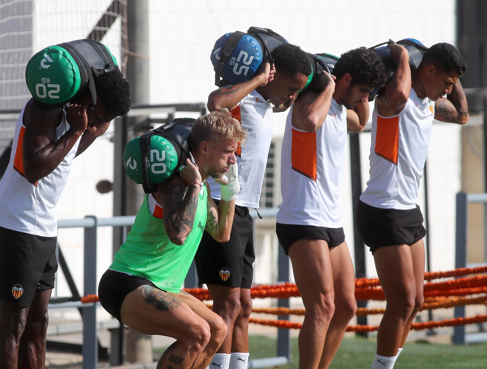 Así ha sido el entrenamiento de hoy del Valencia CF