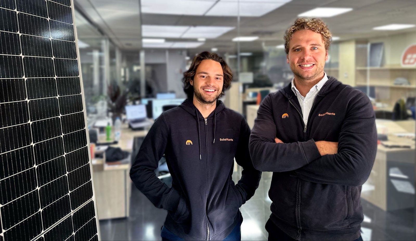 Victor Gardrinier y Wouter Draijer, cofundadores de SolarMente.