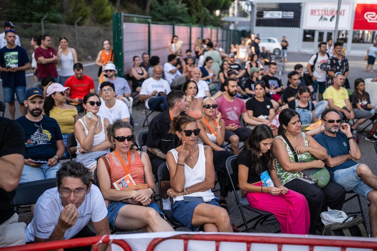 Ambiente durante la competición de escalada de velocidad de la Copa de Europa