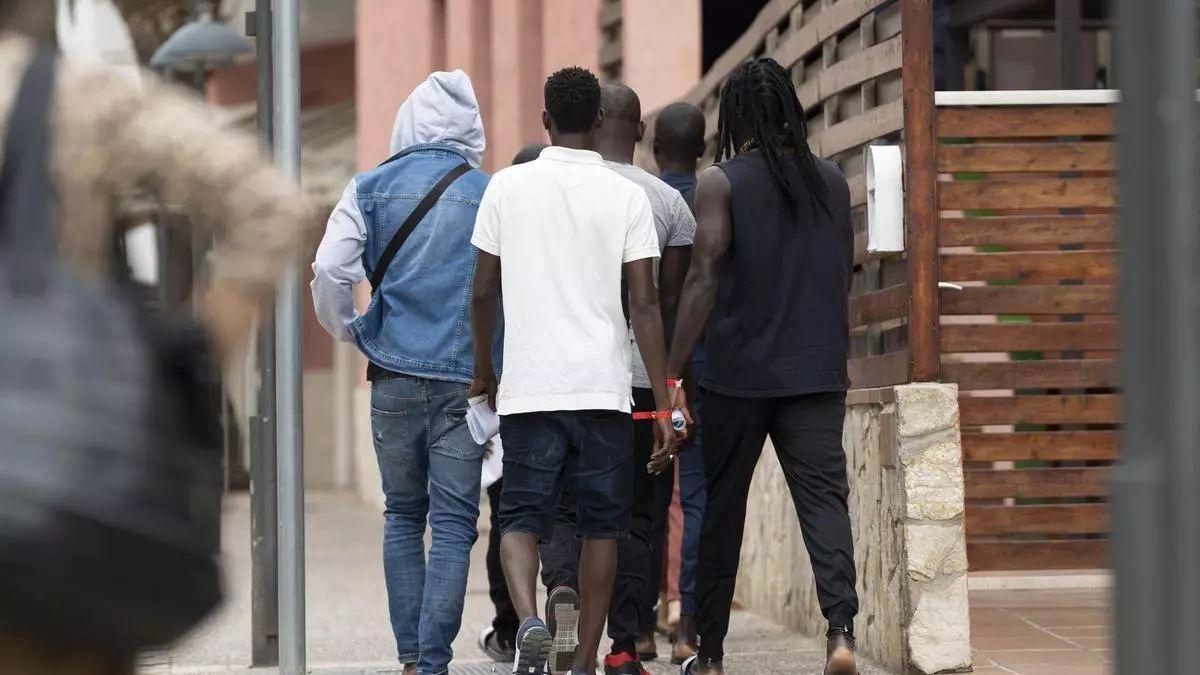 Migrantes que se han alojado en algunos establecimientos hoteleros de Aragón llegados desde Canarias.