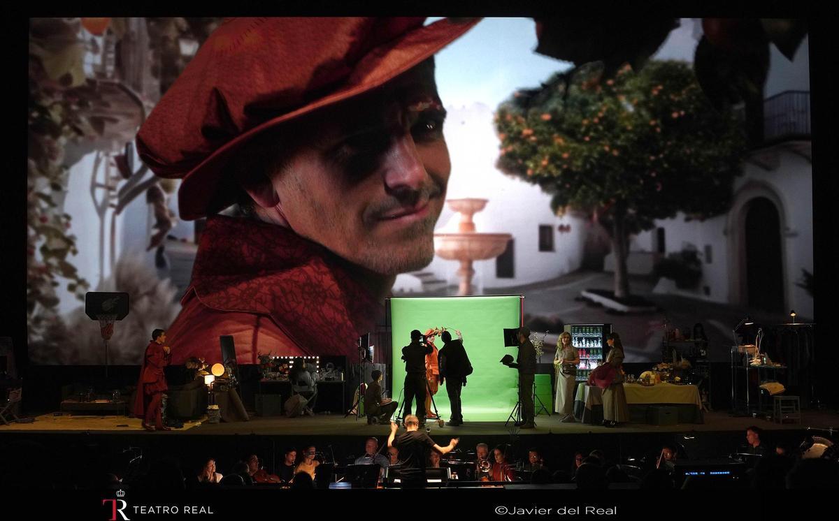Escena de 'Tenorio', compuesta por Tomás Marco y estrenada este lunes en el Teatro Real de Madrid.