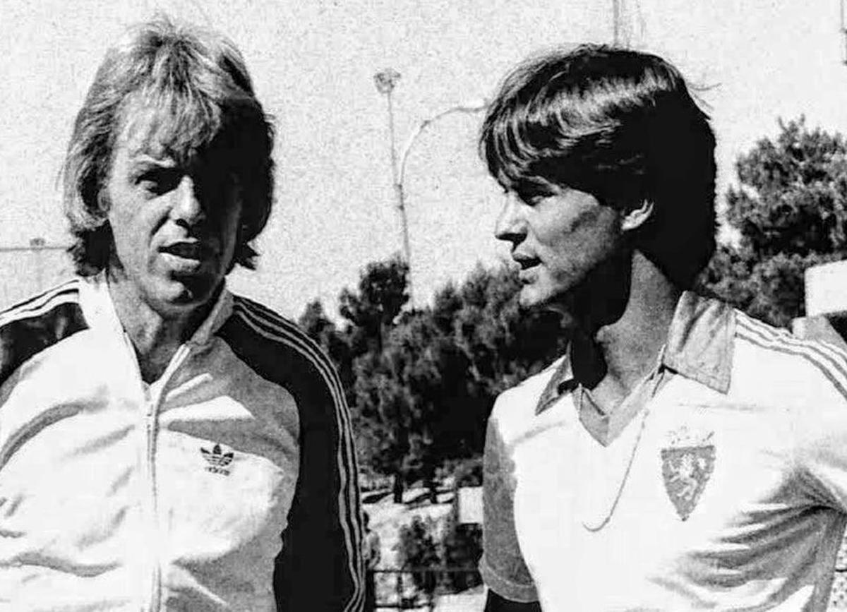 Beenhakker, con Casuco en el Zaragoza.