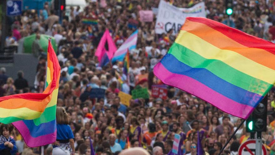 Manifestacion del Orgullo LGTB en Alicante el pasado julio.