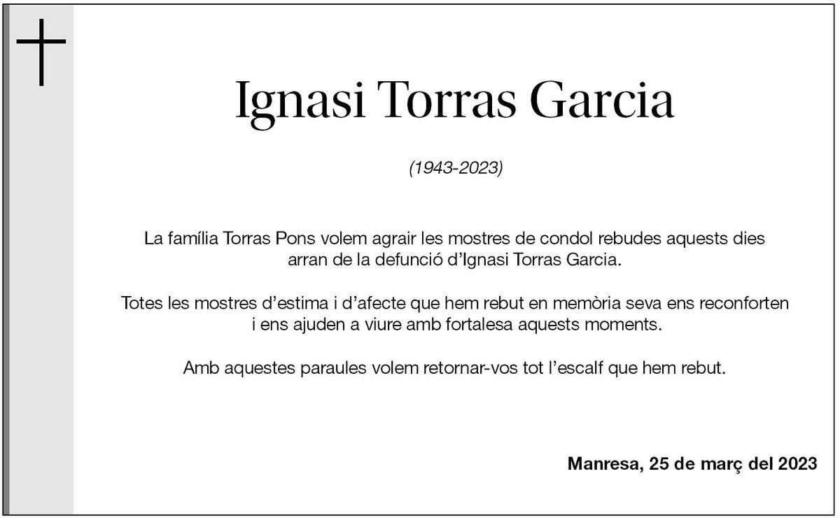 IGNASI TORRAS GARCIA
