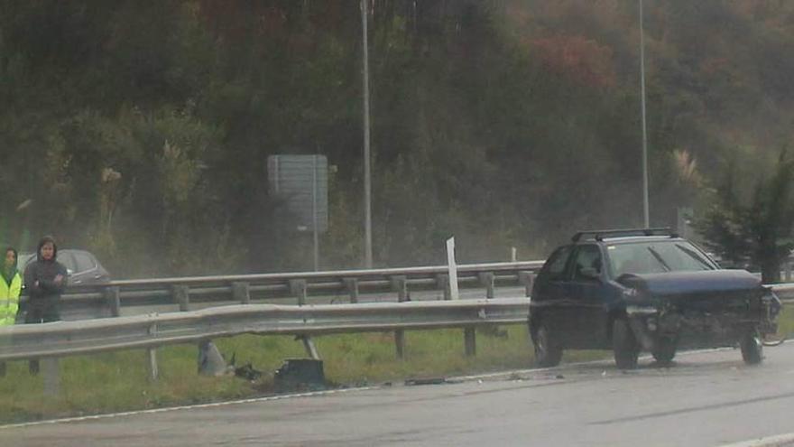 Estado en el que quedó el coche.