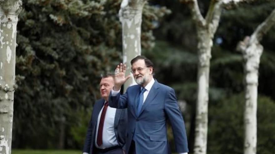 Rajoy, amb el primer ministre de Dinamarca, Lars Lokke Rasmussen.
