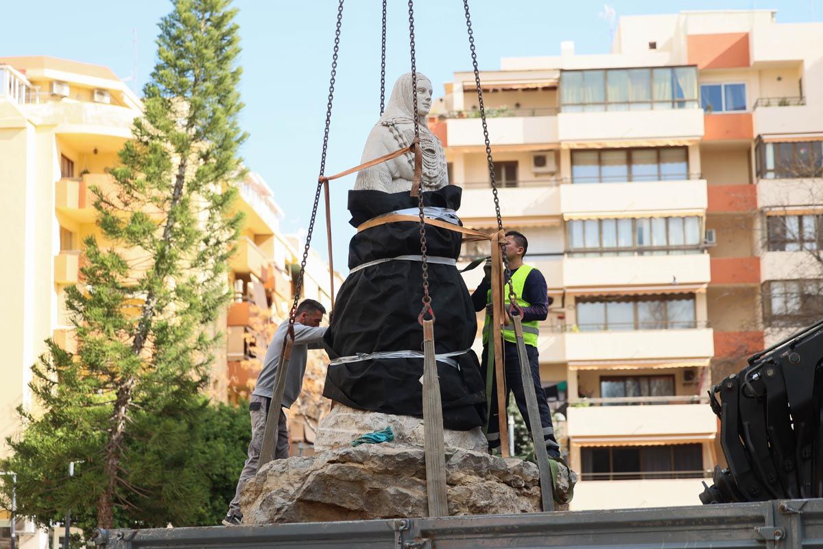 Galería: Todas las imagenes del traslado de la pagesa de Ibzia a su nueva ubicación