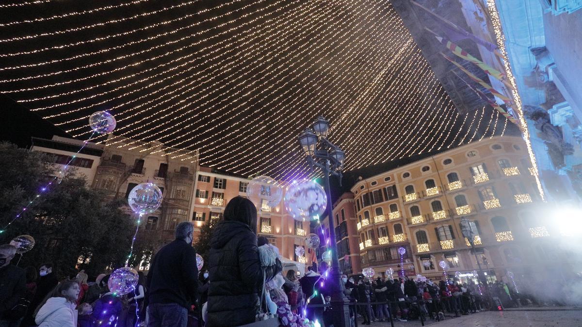 Las imágenes del encendido de luces de Navidad en Palma.