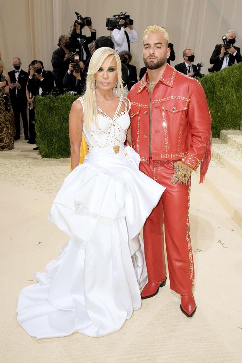 Donatella Versace y Maluma en la Gala MET 2021