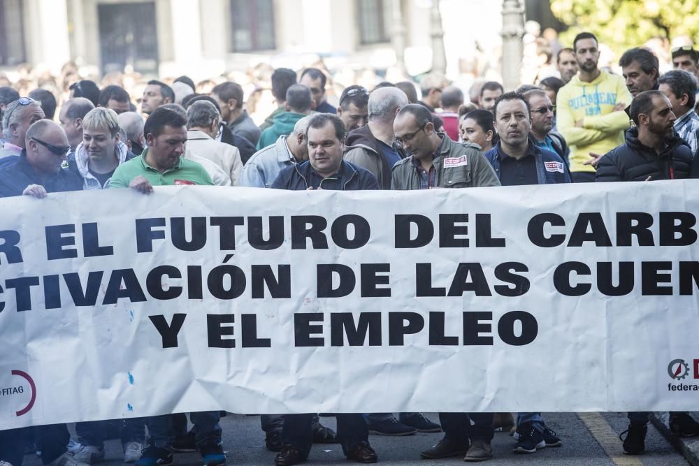 Concentración de sindicatos mineros en Oviedo