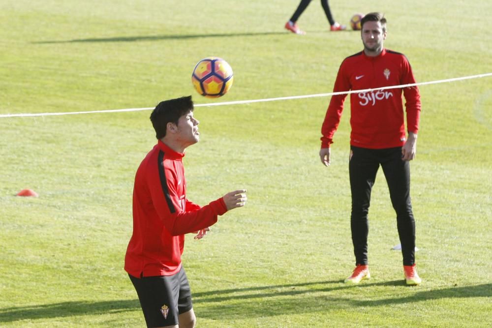 Entrenamiento del Sporting