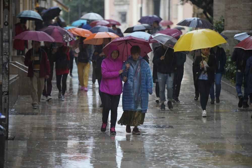 La DANA deja lluvia en València