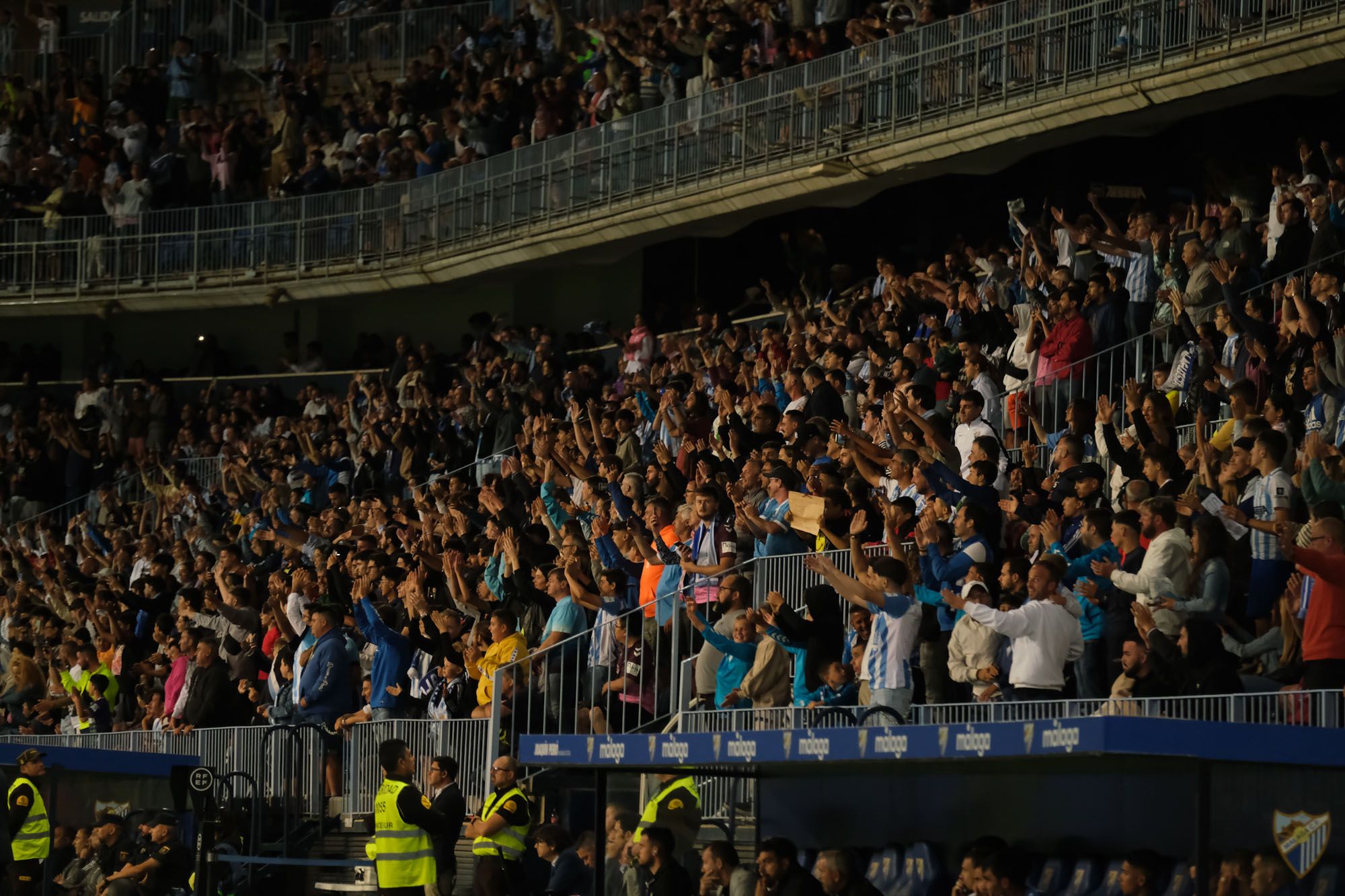 El Málaga CF - CD Mirandés, en imágenes