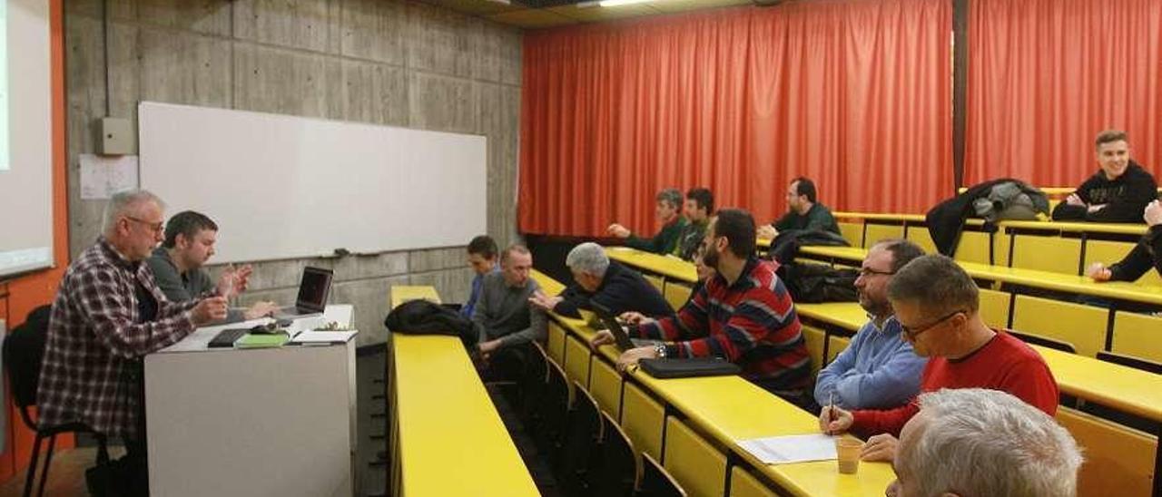 Junta de centro celebrada en enero en la Escuela de Ingeniería Aeronáutica de Ourense. // Iñaki Osorio