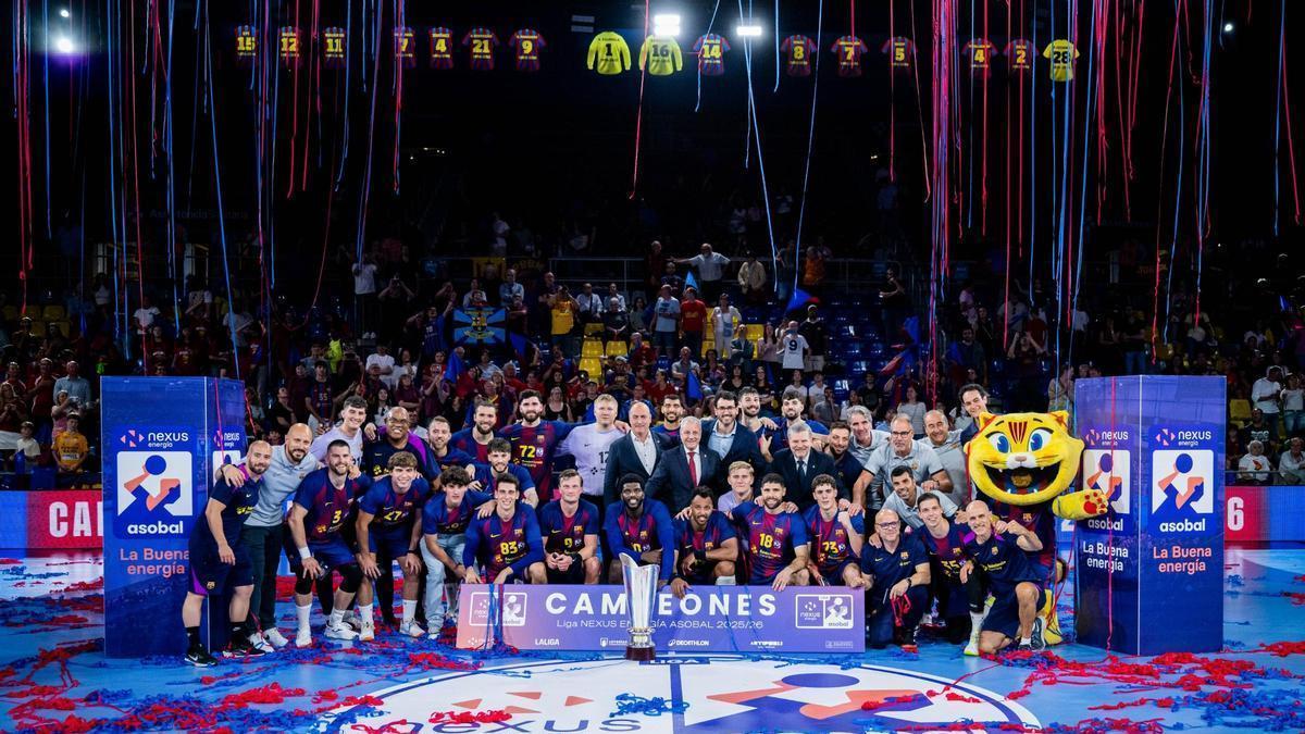 El Barça, campeón de liga ASOBAL
