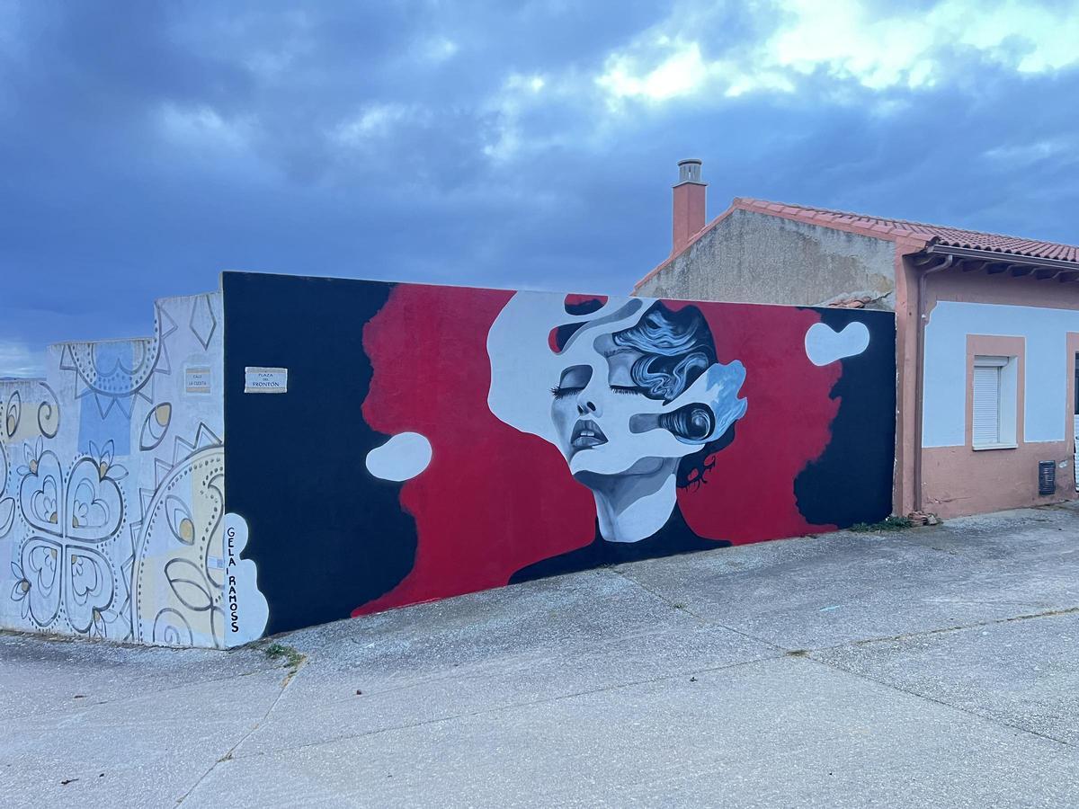 Mural "Silencio que suspira" que se inaugura el próximo domingo.