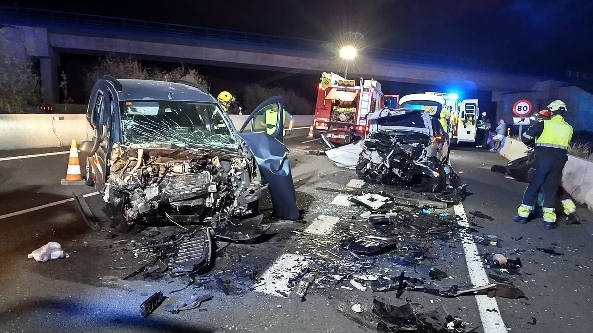 Imagen de archivo de un accidente de tráfico en Tenerife.