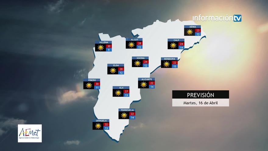 La provincia superará este martes los 30 grados en varias localidades